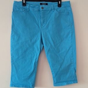 Chaps Sz 12 Light Blue Capri